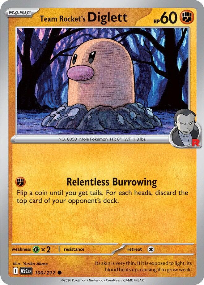 Team Rocket's Diglett (100/217) [Mega Evolution: Ascended Heroes] | Devastation Store