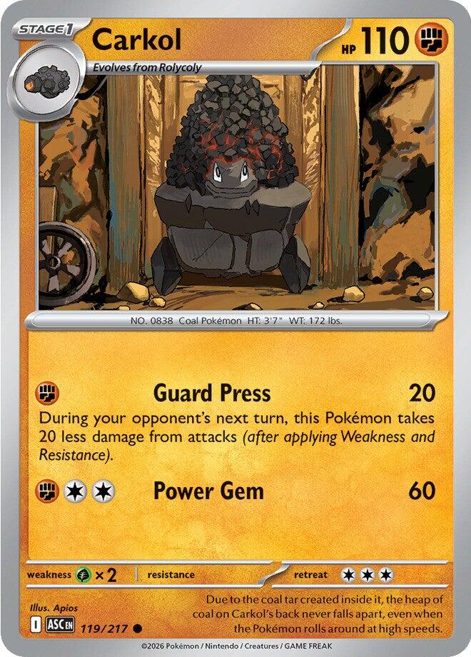 Carkol (119/217) [Mega Evolution: Ascended Heroes] | Devastation Store