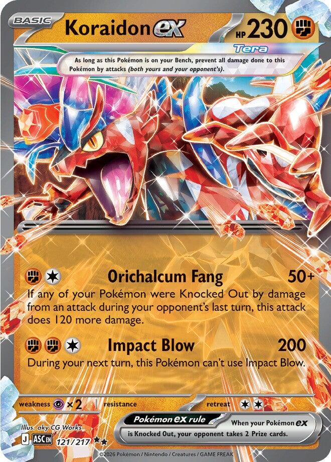Koraidon ex (121/217) [Mega Evolution: Ascended Heroes] | Devastation Store