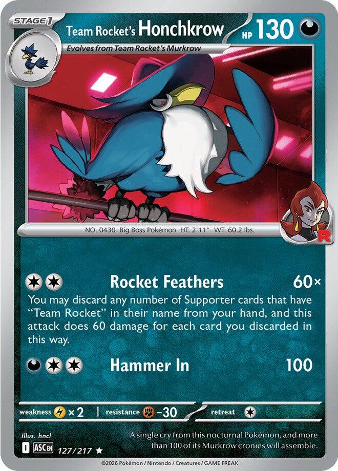 Team Rocket's Honchkrow (127/217) [Mega Evolution: Ascended Heroes] | Devastation Store