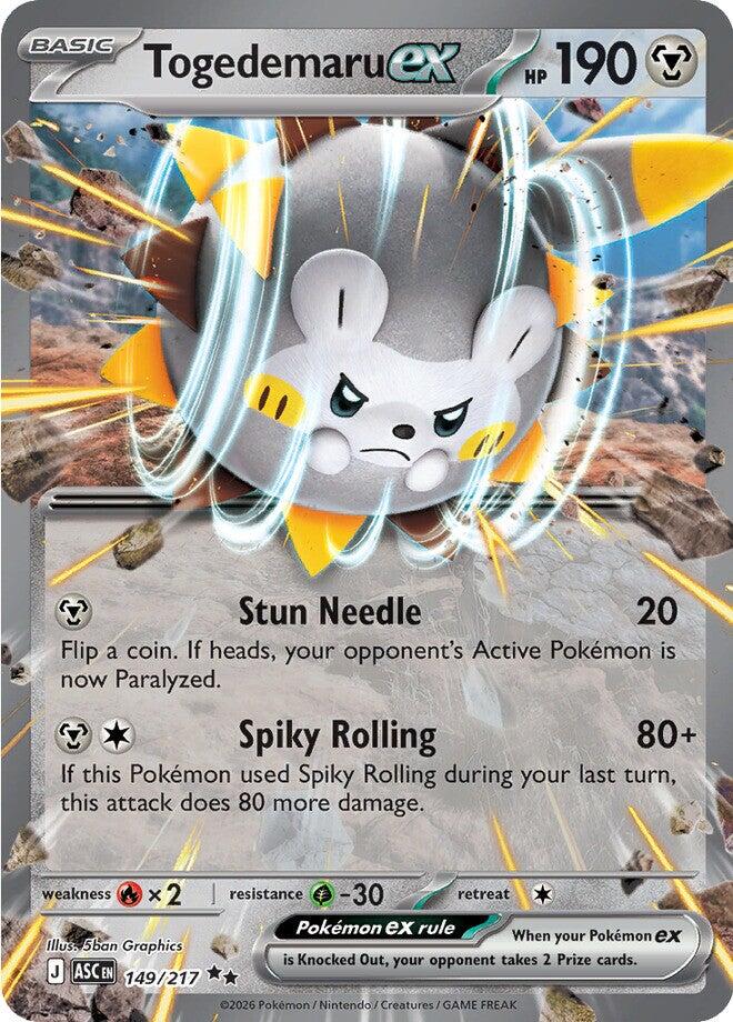 Togedemaru ex (149/217) [Mega Evolution: Ascended Heroes] | Devastation Store