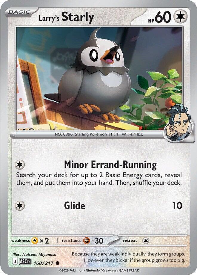Larry's Starly (168/217) [Mega Evolution: Ascended Heroes] | Devastation Store