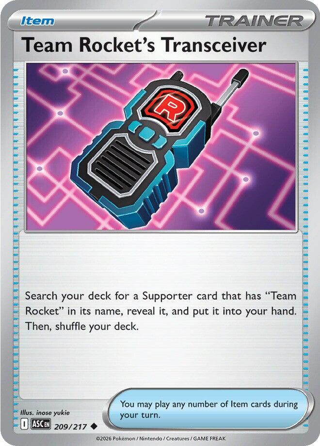 Team Rocket's Transceiver (209/217) [Mega Evolution: Ascended Heroes] | Devastation Store