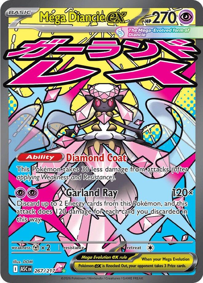 Mega Diancie ex (267/217) [Mega Evolution: Ascended Heroes] | Devastation Store