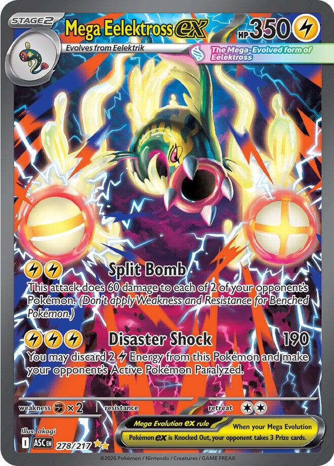 Mega Eelektross ex (278/217) [Mega Evolution: Ascended Heroes] | Devastation Store