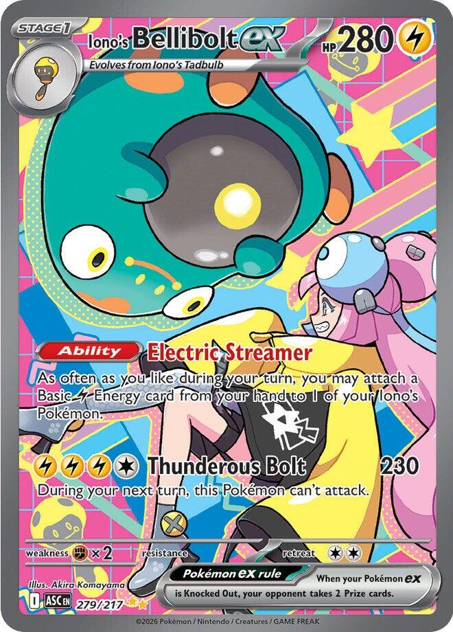 Iono's Bellibolt ex (279/217) [Mega Evolution: Ascended Heroes] | Devastation Store