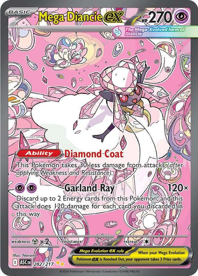 Mega Diancie ex (282/217) [Mega Evolution: Ascended Heroes] | Devastation Store