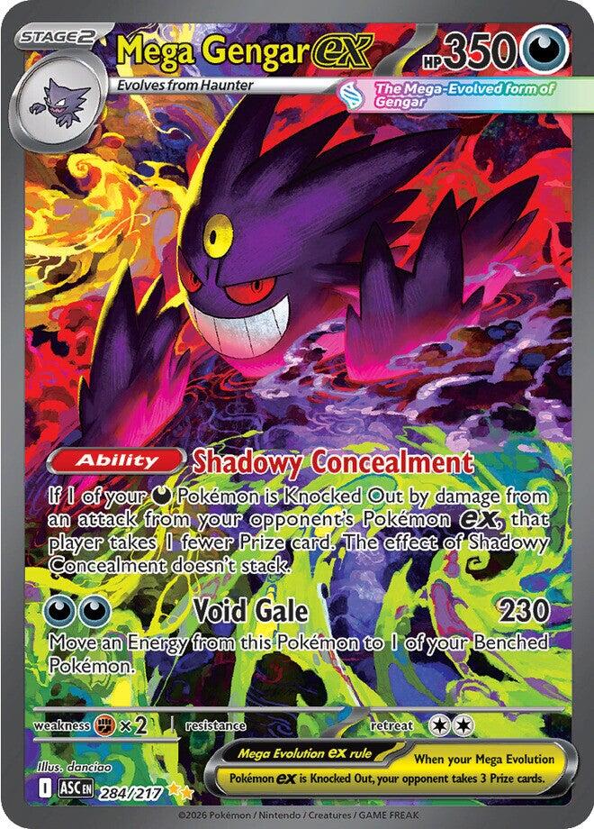 Mega Gengar ex (284/217) [Mega Evolution: Ascended Heroes] | Devastation Store