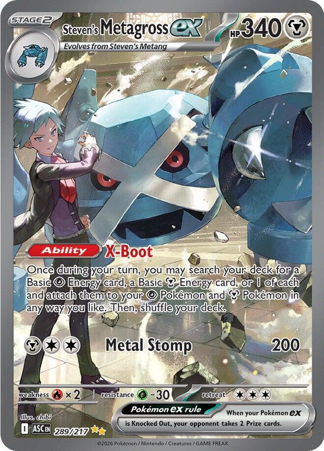 Steven's Metagross ex (289/217) [Mega Evolution: Ascended Heroes] | Devastation Store