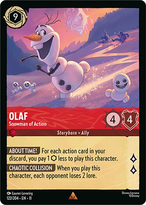 Olaf - Snowman of Action (122/204) [Winterspell] | Devastation Store