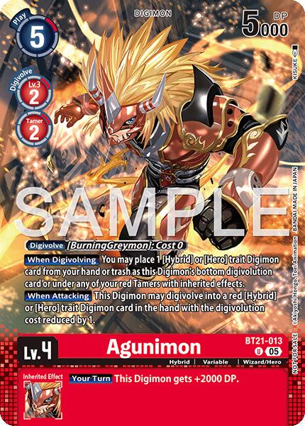 Agunimon [BT21-013] (Event Pack 9) [World Convergence] | Devastation Store