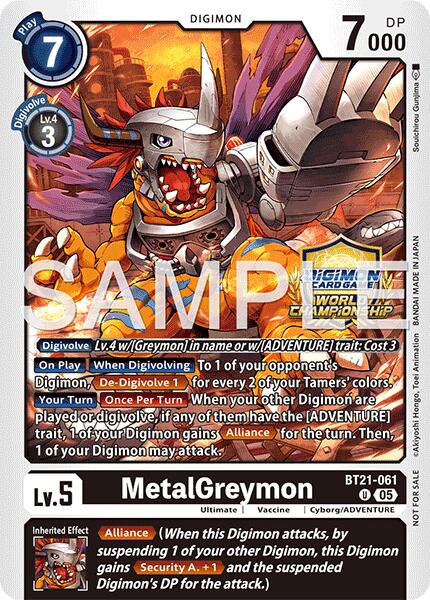 MetalGreymon [BT21-061] (World Championship 26–27 Regionals Season 1) [World Convergence] | Devastation Store
