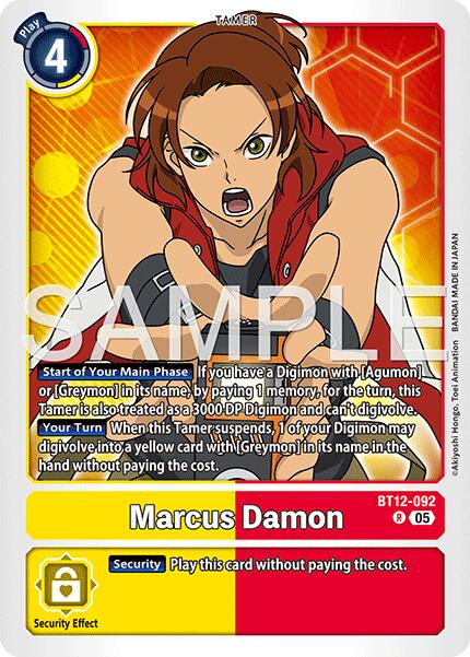 Marcus Damon [BT12-092] [Advanced Booster Digimon Generation] | Devastation Store