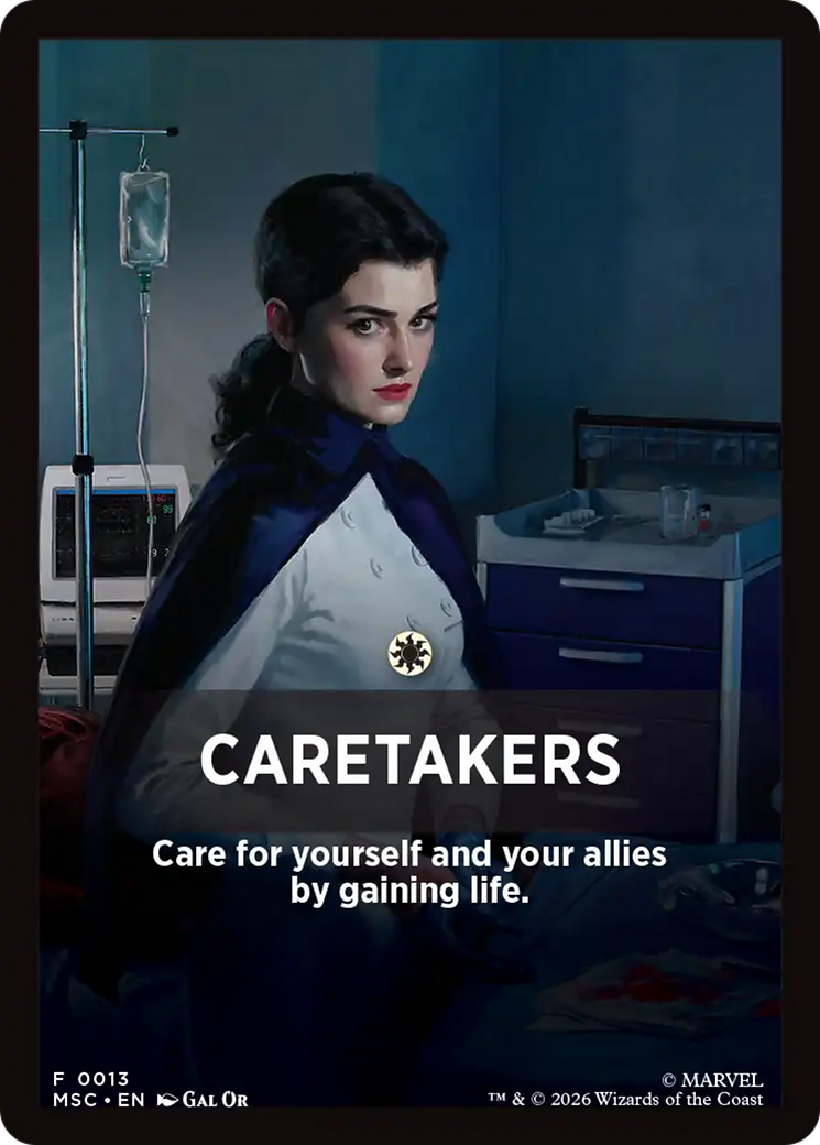 Caretakers Theme Card [Marvel Super Heroes Commander] | Devastation Store