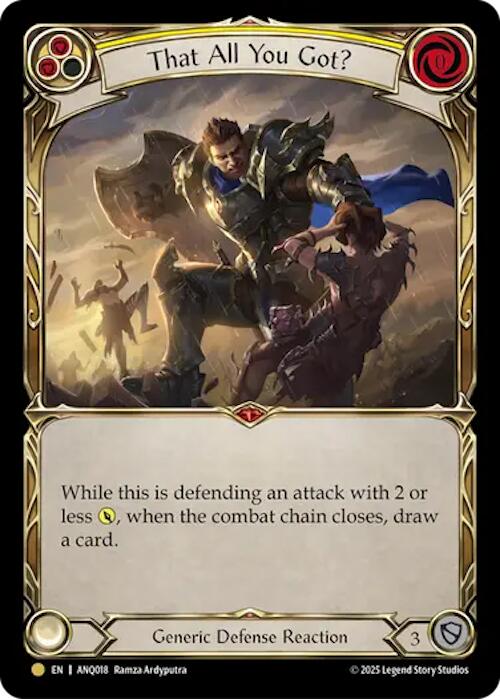 That All You Got (Yellow) (Gold) [ANQ018] (Compendium of Rathe - Antiquity Pack) - Devastation Store | Devastation Store