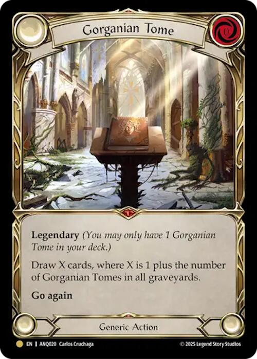 Gorganian Tome (Gold) [ANQ020] (Compendium of Rathe - Antiquity Pack) - Devastation Store | Devastation Store