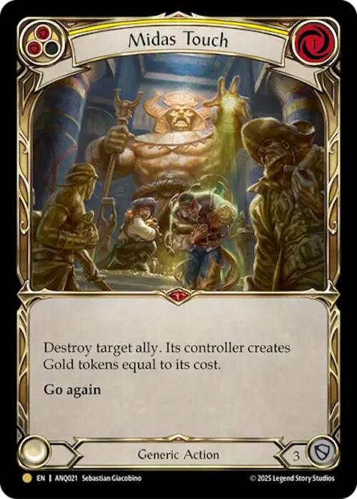 Midas Touch (Yellow) (Gold) [ANQ021] (Compendium of Rathe - Antiquity Pack)  Rainbow Foil - Devastation Store | Devastation Store