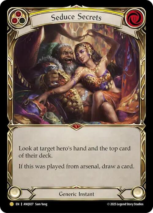 Seduce Secrets (Yellow) (Gold) [ANQ027] (Compendium of Rathe - Antiquity Pack) - Devastation Store | Devastation Store