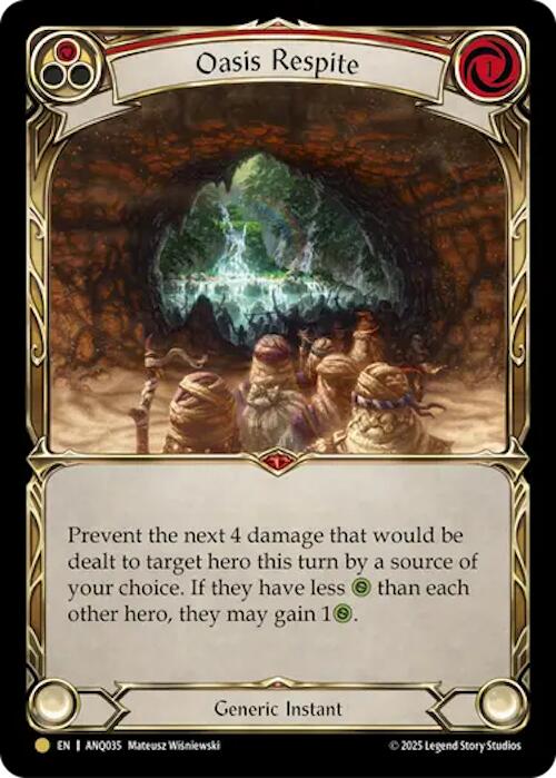 Oasis Respite (Red) (Gold) [ANQ035] (Compendium of Rathe - Antiquity Pack) - Devastation Store | Devastation Store