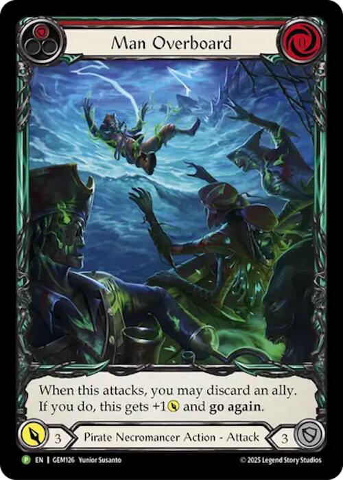 Man Overboard [GEM126] (GEM Pack 4)  Rainbow Foil - Devastation Store | Devastation Store