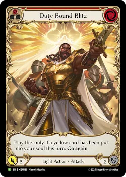 Duty Bound Blitz [GEM136] (GEM Pack 4)  Rainbow Foil - Devastation Store | Devastation Store