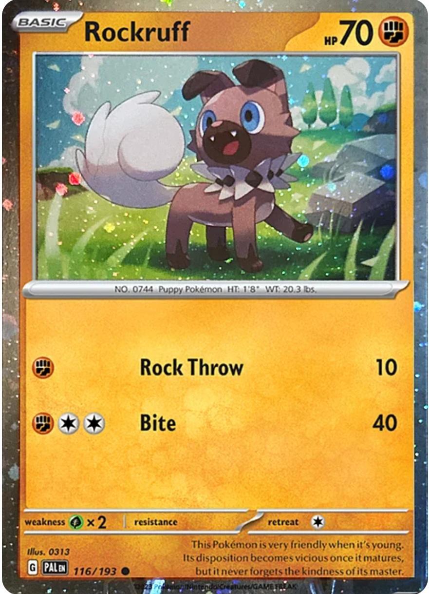 Rockruff (116/193) (Cosmos Holo) [Scarlet & Violet: Black Star Promos] | Devastation Store