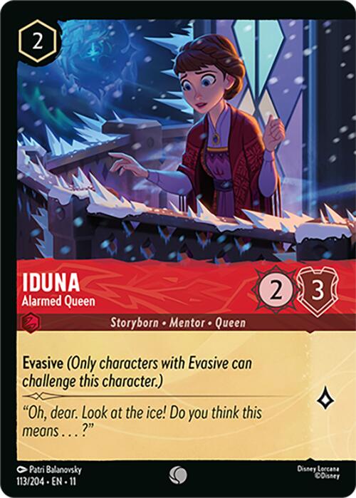 Iduna - Alarmed Queen (Foil) (113/204) [Winterspell] | Devastation Store