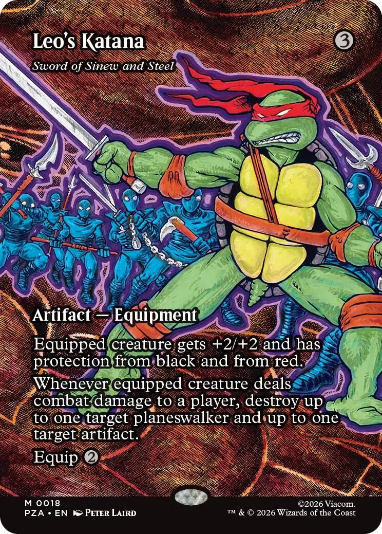 Leo's Katana - Sword of Sinew and Steel (Borderless) [Teenage Mutant Ninja Turtles Eternal-Legal] | Devastation Store