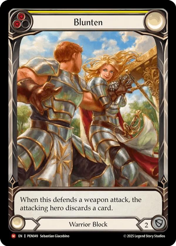 Blunten (Yellow) (Extended Art) [PEN049] (Compendium of Rathe)  Rainbow Foil - Devastation Store | Devastation Store