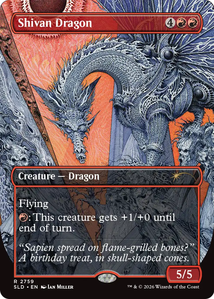 Shivan Dragon (2759) [Secret Lair Drop Series] | Devastation Store