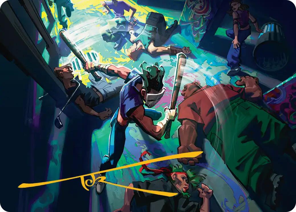 Pain 101 Art Card (Gold-Stamped Signature) [Teenage Mutant Ninja Turtles Art Series] | Devastation Store