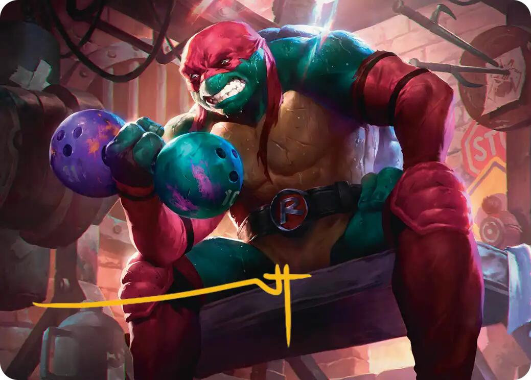 Raphael, Tough Turtle Art Card (Gold-Stamped Signature) [Teenage Mutant Ninja Turtles Art Series] | Devastation Store