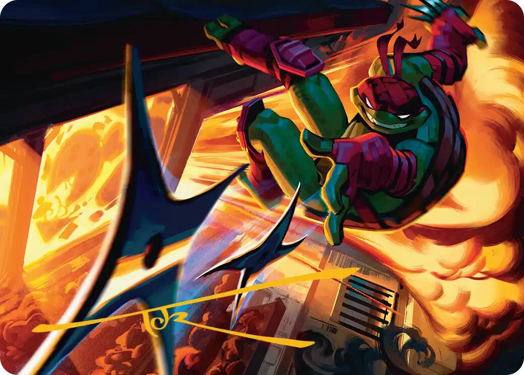 Storm of Steel Art Card (Gold-Stamped Signature) [Teenage Mutant Ninja Turtles Art Series] | Devastation Store