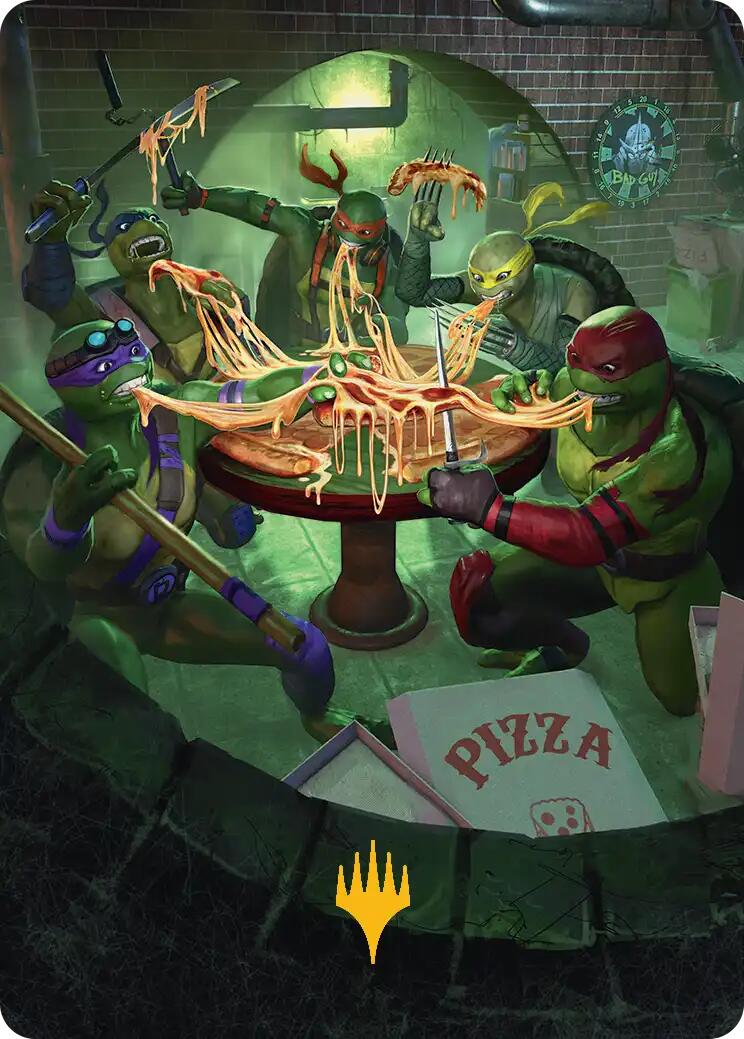 Food Chain Art Card (Gold-Stamped) [Teenage Mutant Ninja Turtles Art Series] | Devastation Store