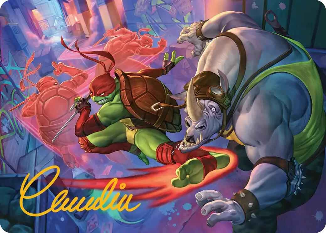 Super Combo Art Card (Gold-Stamped Signature) [Teenage Mutant Ninja Turtles Art Series] | Devastation Store