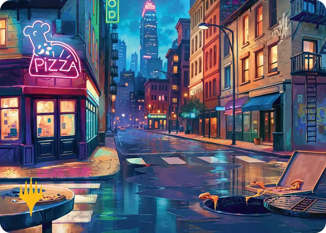 Plains Art Card (Gold-Stamped) [Teenage Mutant Ninja Turtles Art Series] | Devastation Store