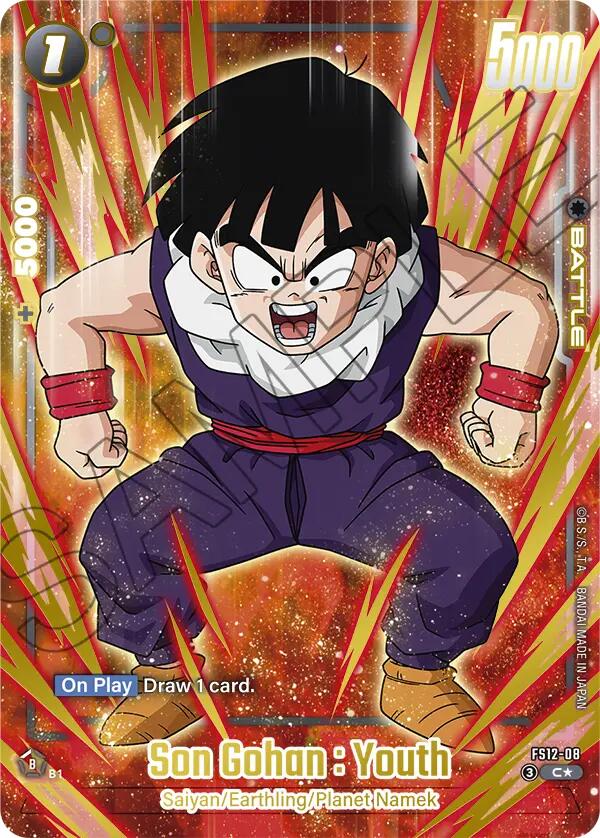 Son Gohan : Youth (FS12-08) (Gold) [Starter Deck EX: The Beat of Ki] | Devastation Store