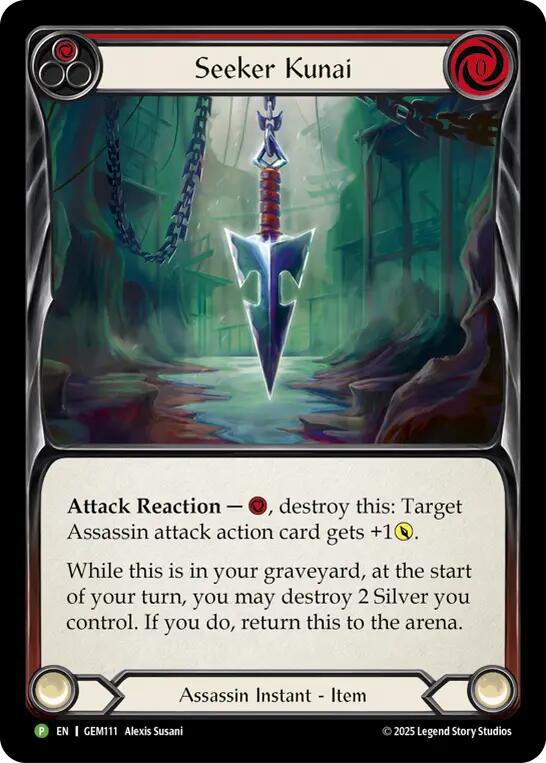 Seeker Kunai (Red) [GEM111] (GEM Pack 4)  Cold Foil | Devastation Store