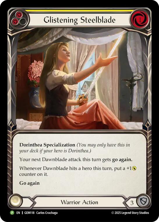 Glistening Steelblade [GEM118] (GEM Pack 4)  Rainbow Foil | Devastation Store