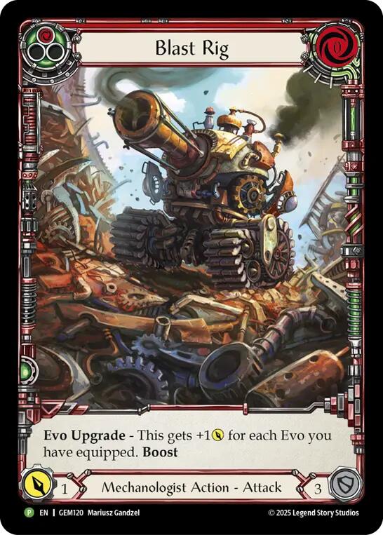 Blast Rig (Red) [GEM120] (GEM Pack 4)  Rainbow Foil | Devastation Store