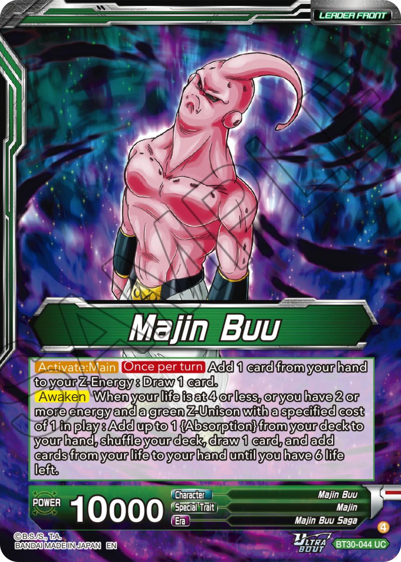 Majin Buu // Majin Buu, Ultimate Majin (BT30-044) [Three Glorious Fighters] | Devastation Store