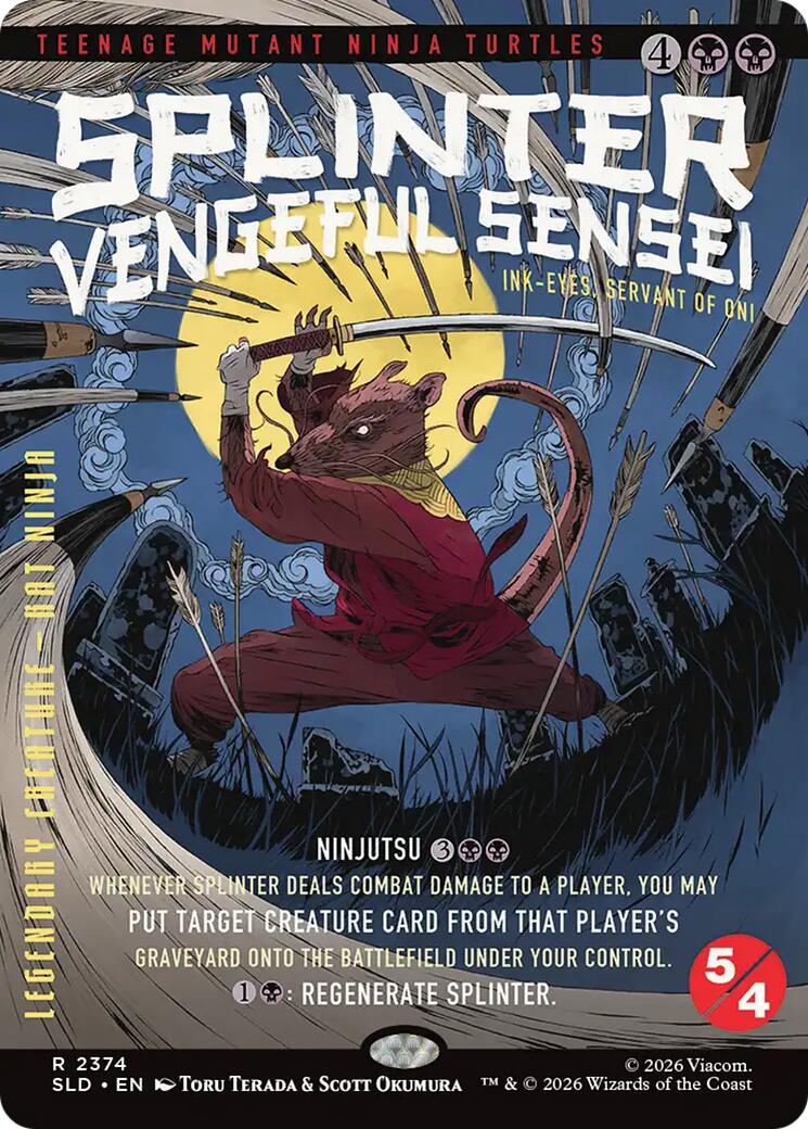 Splinter, Vengeful Sensei - Ink-Eyes, Servant of Oni [Secret Lair Drop Series] | Devastation Store