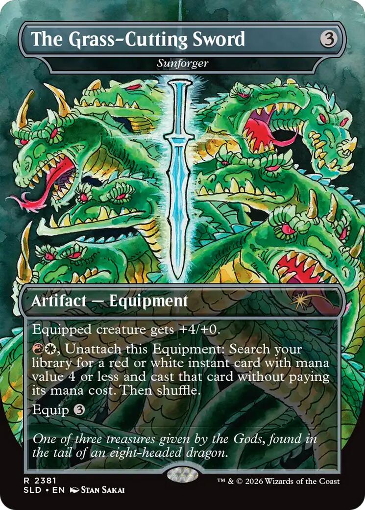 The Grass-Cutting Sword - Sunforger [Secret Lair Drop Series] | Devastation Store