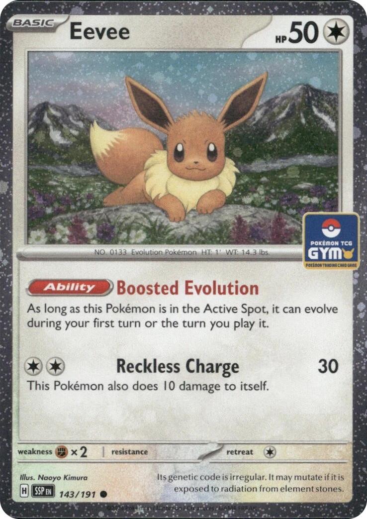 Eevee (143/191) (Southeast Asia Exclusive) [League & Championship Cards] | Devastation Store