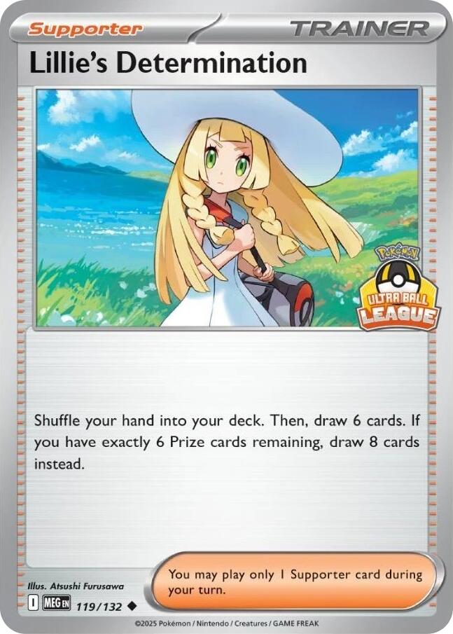 Lillie's Determination (119/132) (Ultra Ball League) [League & Championship Cards] | Devastation Store