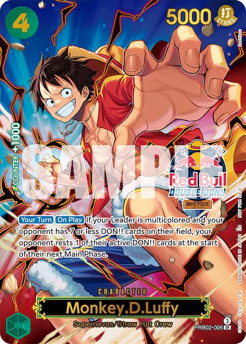 Monkey.D.Luffy (Red Bull Double Don!!) (Winner) (Textured) [One Piece Promotion Cards] | Devastation Store