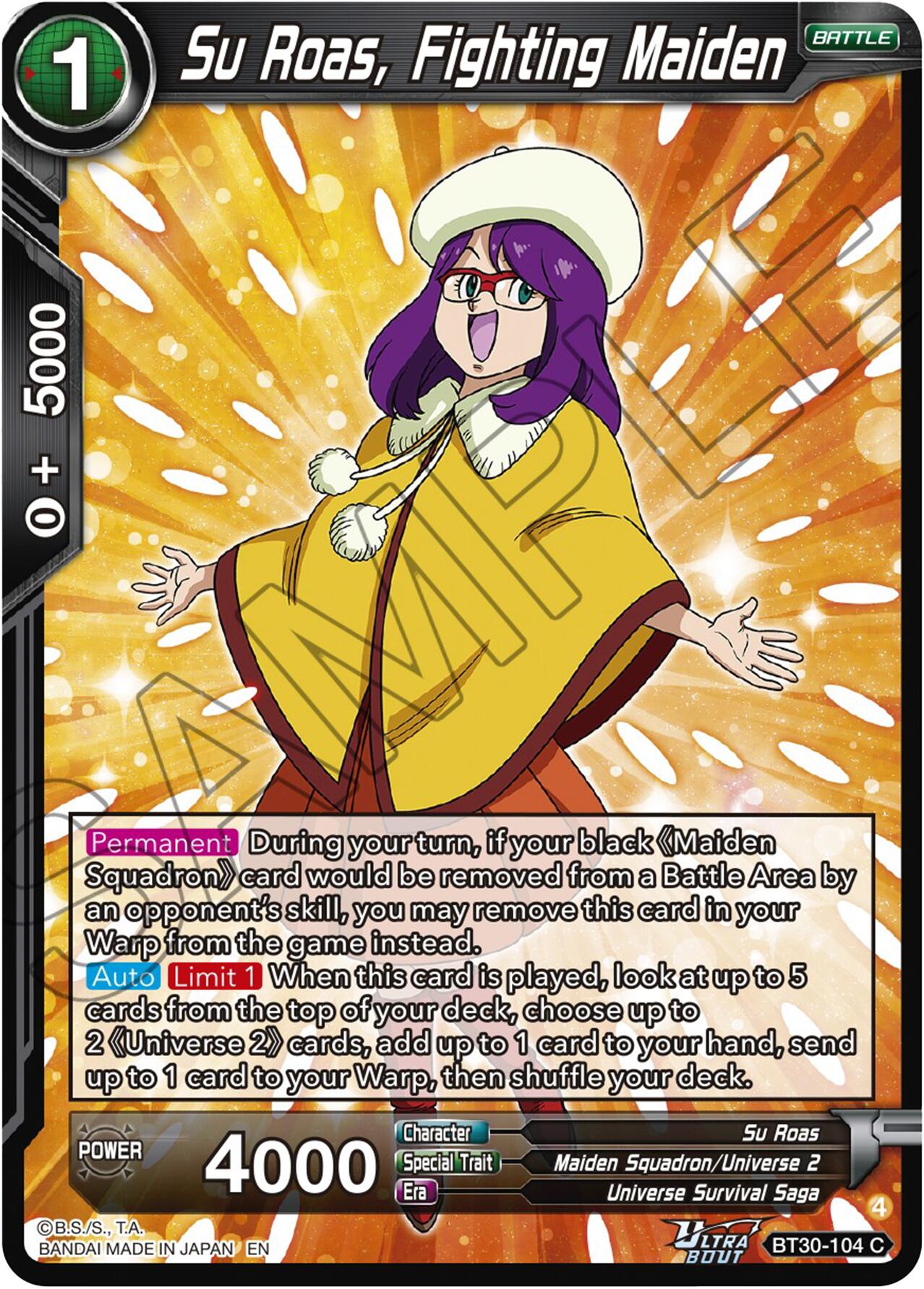 Su Roas, Fighting Maiden (BT30-104) [Three Glorious Fighters] | Devastation Store