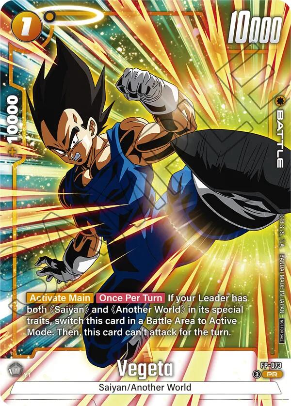 Vegeta (FP-073) (Tournament Pack 10) [Fusion World Tournament Cards] | Devastation Store