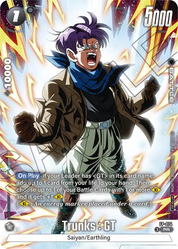 Trunks : GT (FP-074) (Tournament Pack 10) [Fusion World Tournament Cards] | Devastation Store