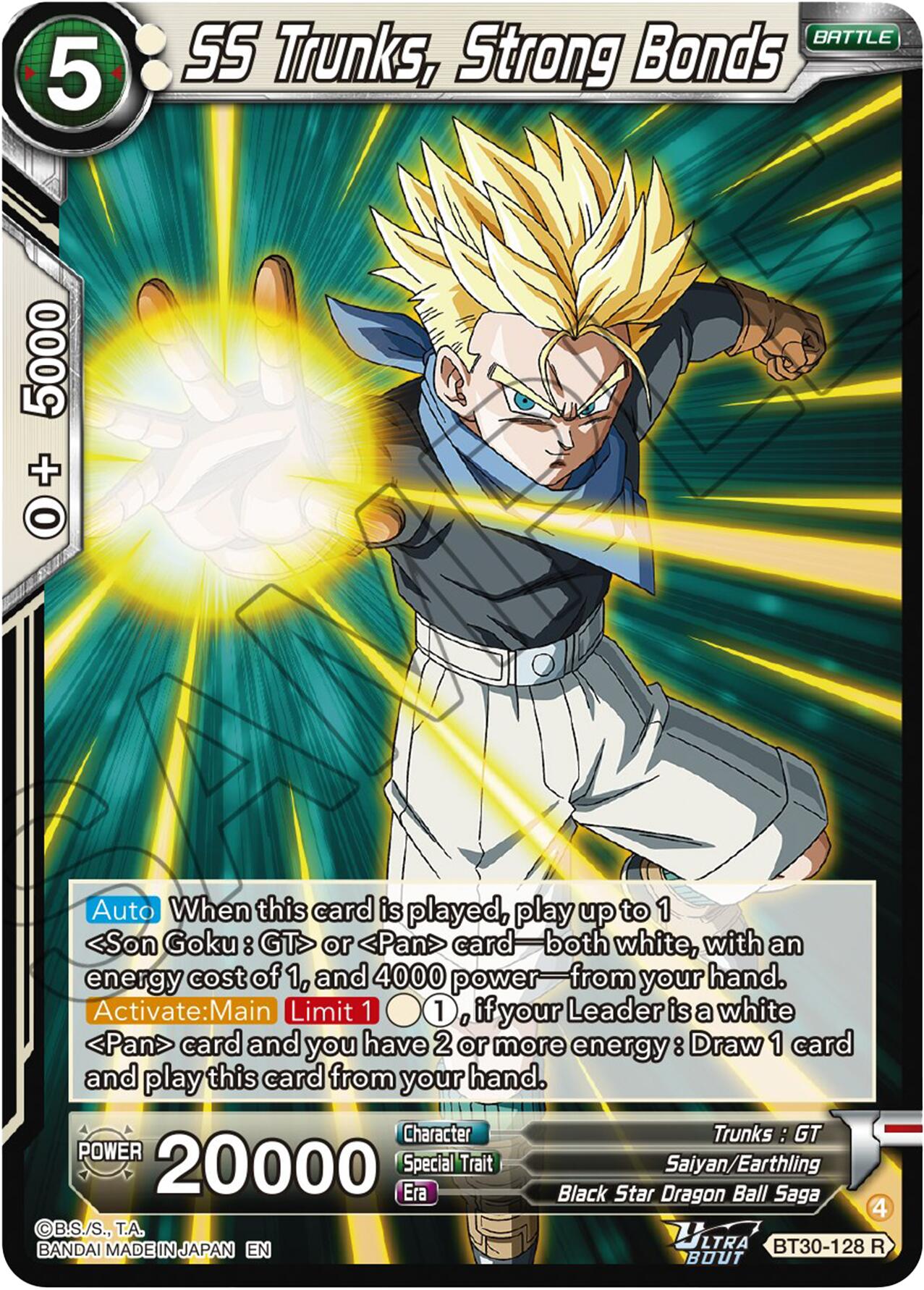 SS Trunks, Strong Bonds (BT30-128) [Three Glorious Fighters] | Devastation Store
